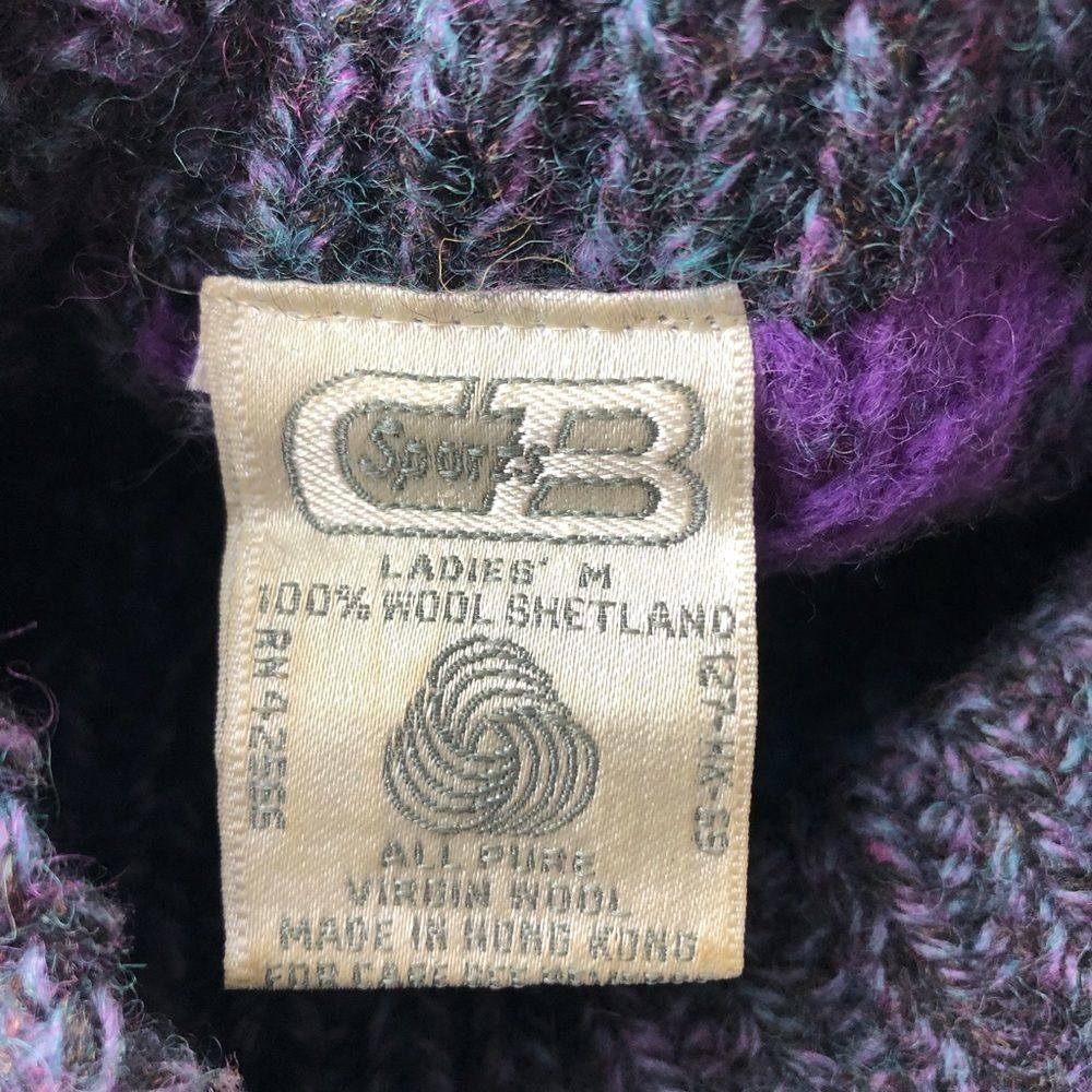 Vintage CB Sports 100% Wool Sweater - Picture 5 of 5